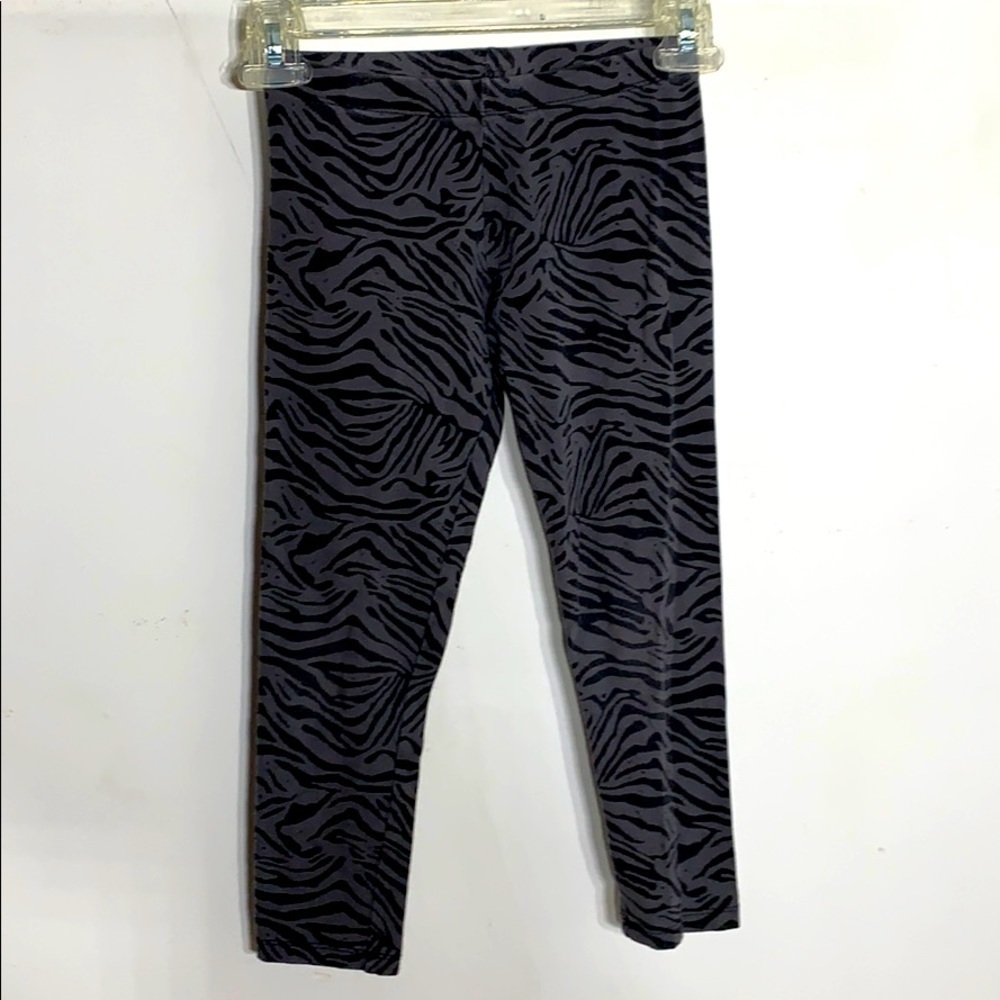 So Zebra Print Grey Little girls straight legging size 7